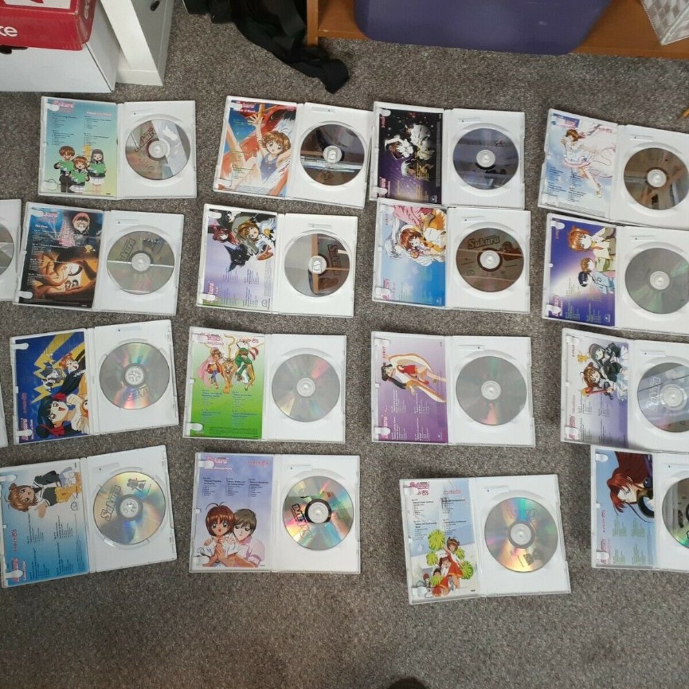 Cardcaptor Sakura DVD Lot! 18 DVDs! All include postcard inserts! Episodes 1-70